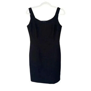 MAXELLE Collection Black Quilted Classic Sleeveless Sheath Dress Sz 6